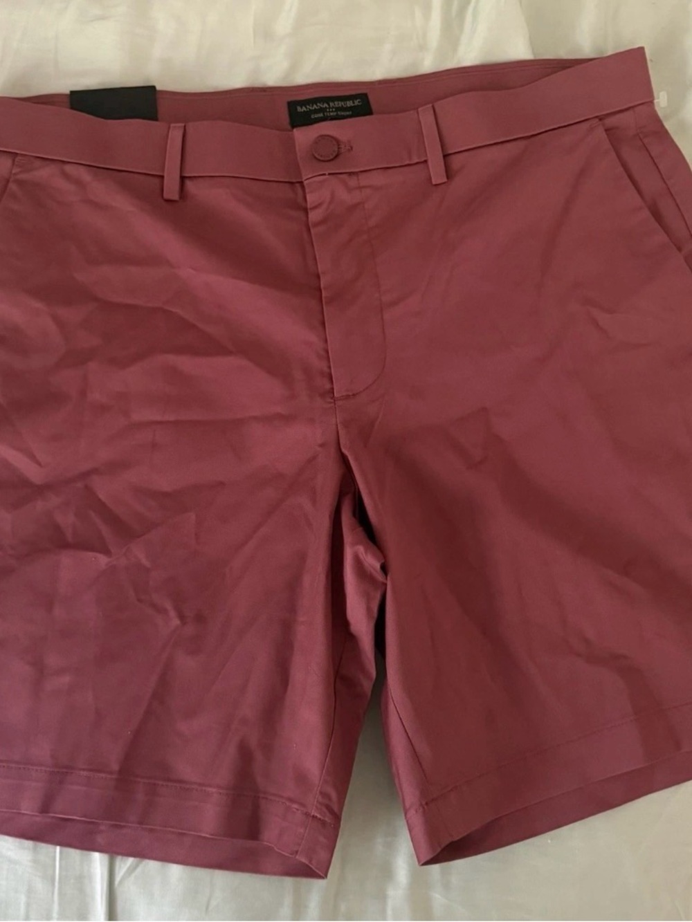 Banana Republic Men's Dusty Rose Flat Front Shorts